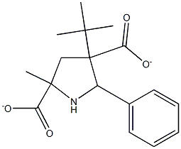 4-(tert-butyl) 2-methyl 5-phenyl-2,4-pyrrolidinedicarboxylate 구조식 이미지