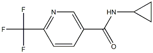 N-cyclopropyl-6-(trifluoromethyl)nicotinamide 구조식 이미지