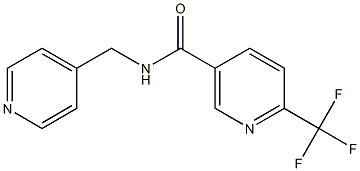 N-(4-pyridinylmethyl)-6-(trifluoromethyl)nicotinamide Structure