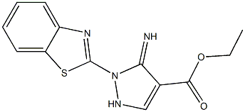 ethyl 2-(1,3-benzothiazol-2-yl)-3-imino-2,3-dihydro-1H-pyrazole-4-carboxylate 구조식 이미지