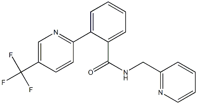 N-(2-pyridinylmethyl)-2-[5-(trifluoromethyl)-2-pyridinyl]benzenecarboxamide Structure