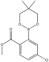 Methyl 4-chloro-2-(5,5-dimethyl-1,3,2-dioxaborinan-2-yl)benzoate Structure