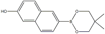 6-(5,5-Dimethyl-1,3,2-dioxaborinan-2-yl)-2-naphthol Structure