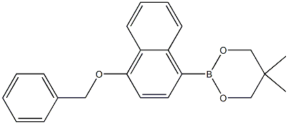 2-(4-Benzyloxynaphthalen-1-yl)-5,5-dimethyl-1,3,2-dioxaborinane Structure