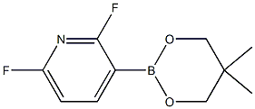 3-(5,5-Dimethyl-1,3,2-dioxaborinan-2-yl)-2,6-difluoropyridine 구조식 이미지