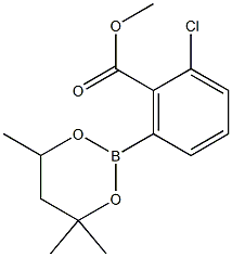 Methyl 2-chloro-6-(4,4,6-trimethyl-1,3,2-dioxaborinan-2-yl)benzoate Structure