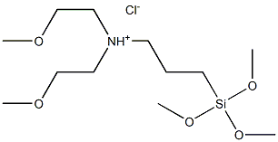 BIS(METHOXYETHYL)-3-TRIMETHOXYSILYLPROPYLAMMONIUM CHLORIDE,60% IN METHANOL Structure