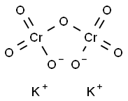 Potassium dichromate, solution 1/24 mol/l (0,25 N) 구조식 이미지