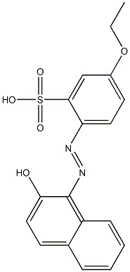 5-Ethoxy-2-[(2-hydroxy-1-naphtyl)azo]benzenesulfonic acid Structure