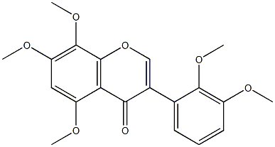 2',3',5,7,8-Pentamethoxyisoflavone 구조식 이미지