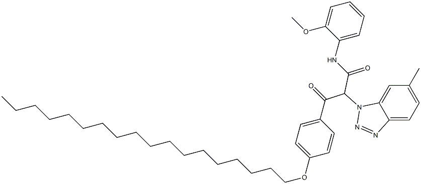 2-[4-(Octadecyloxy)benzoyl]-2-[(6-methyl-1H-benzotriazol)-1-yl]-2'-methoxyacetanilide Structure