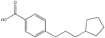 p-(3-Cyclopentylpropyl)benzoic acid 구조식 이미지