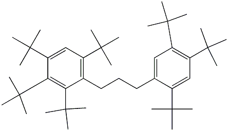 1-(2,3,4,6-Tetra-tert-butylphenyl)-3-(2,4,5-tri-tert-butylphenyl)propane 구조식 이미지