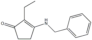 2-Ethyl-3-(benzylamino)-2-cyclopenten-1-one 구조식 이미지