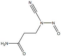 3-(Nitrosocyanoamino)propanamide Structure