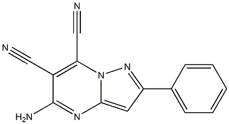 2-Phenyl-5-aminopyrazolo[1,5-a]pyrimidine-6,7-dicarbonitrile Structure