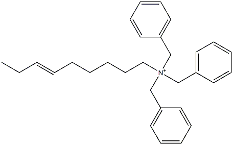 (6-Nonenyl)tribenzylaminium Structure