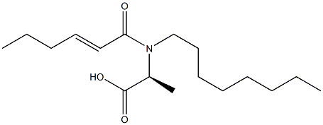 N-(2-Hexenoyl)-N-octylalanine 구조식 이미지