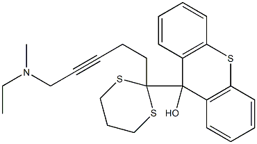 9-[2-[5-(N-Ethyl-N-methylamino)-3-pentynyl]-1,3-dithian-2-yl]-9H-thioxanthen-9-ol Structure