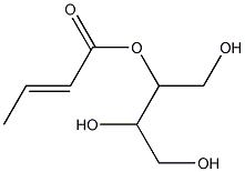 (E)-2-Butenoic acid 1-(hydroxymethyl)-2,3-dihydroxypropyl ester Structure
