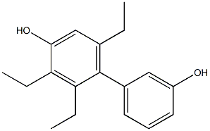 2,3,6-Triethyl-1,1'-biphenyl-3',4-diol Structure
