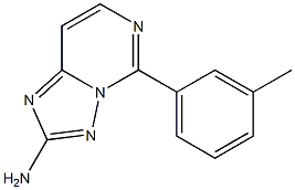 2-Amino-5-[3-methylphenyl][1,2,4]triazolo[1,5-c]pyrimidine Structure