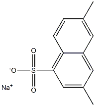 3,6-Dimethyl-1-naphthalenesulfonic acid sodium salt Structure