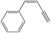 (Z)-1-Phenyl-1-butene-3-yne 구조식 이미지