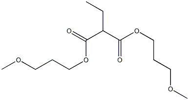 Ethylmalonic acid bis(3-methoxypropyl) ester Structure