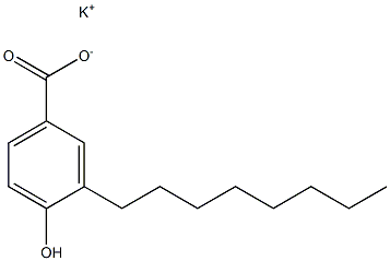 3-Octyl-4-hydroxybenzoic acid potassium salt Structure