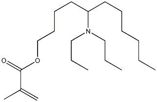 Methacrylic acid 5-(dipropylamino)undecyl ester 구조식 이미지