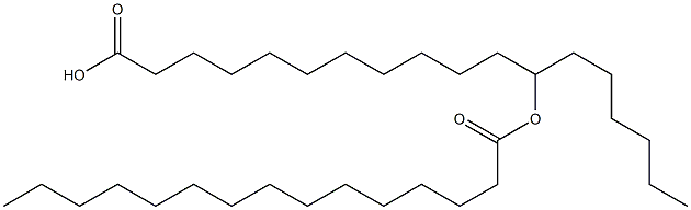 12-Pentadecanoyloxyoctadecanoic acid Structure