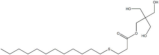 3-(Dodecylthio)propionic acid 3-hydroxy-2,2-bis(hydroxymethyl)propyl ester Structure