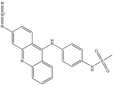 N-[4-(3-Azido-9-acridinylamino)phenyl]methanesulfonamide 구조식 이미지