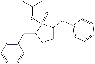 2,5-Dibenzyl-1-isopropoxy-1-oxo-1,1,2,3,4,5-hexahydro-1H-phosphole 구조식 이미지