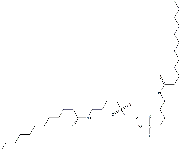 Bis(4-lauroylamino-1-butanesulfonic acid)calcium salt 구조식 이미지