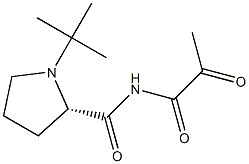 1-Pyruvoyl-N-tert-butyl-L-prolinamide Structure