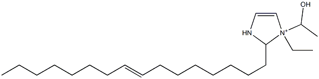 1-Ethyl-2-(8-hexadecenyl)-1-(1-hydroxyethyl)-4-imidazoline-1-ium 구조식 이미지