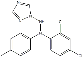 1-(1H-1,2,4-Triazol-1-yl)-2-[4-methylphenyl]-2-(2,4-dichlorophenyl)hydrazine Structure