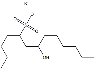 7-Hydroxytridecane-5-sulfonic acid potassium salt Structure