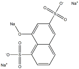 8-(Sodiooxy)-1,6-naphthalenedisulfonic acid disodium salt Structure