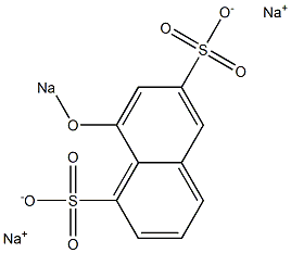 8-(Sodiooxy)-1,6-naphthalenedisulfonic acid disodium salt 구조식 이미지