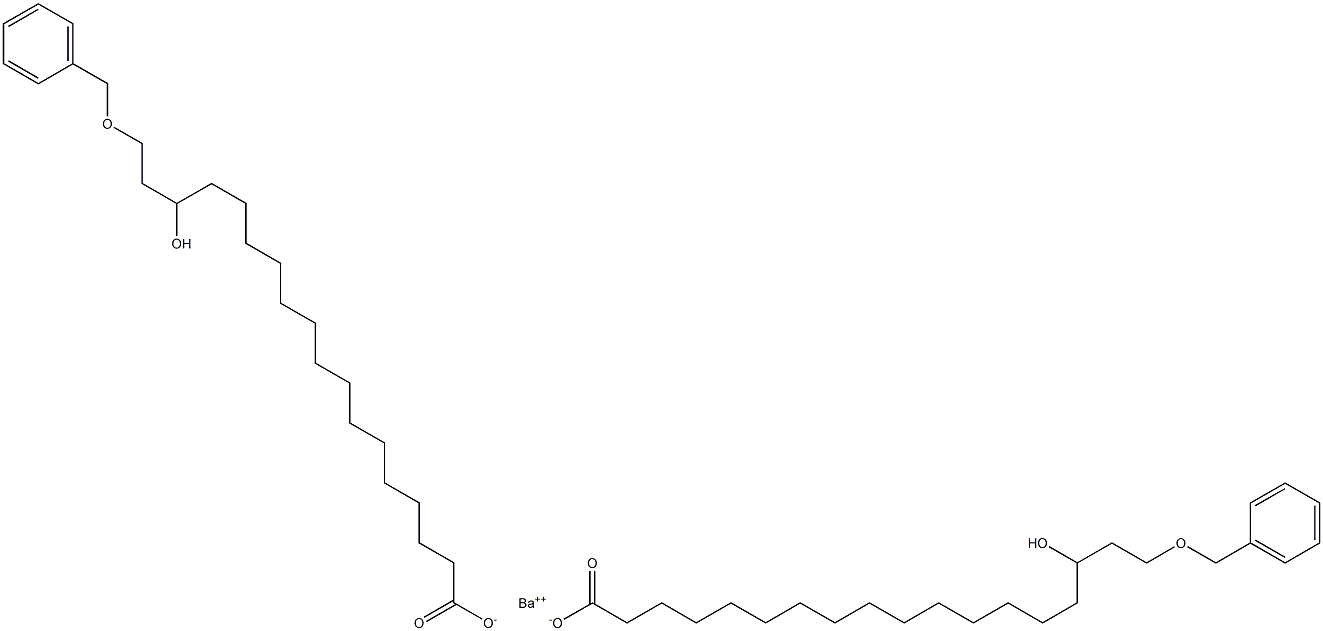 Bis(18-benzyloxy-16-hydroxystearic acid)barium salt 구조식 이미지