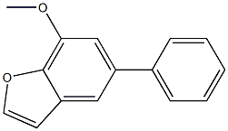 5-Phenyl-7-methoxybenzofuran 구조식 이미지