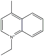 1-Ethyl-4-methylquinolinium Structure