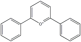 2,6-Diphenylpyrylium 구조식 이미지