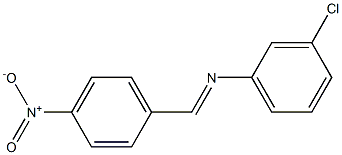 N-(4-Nitrobenzylidene)-3-chloroaniline 구조식 이미지