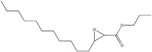 2,3-Epoxytetradecanoic acid propyl ester Structure