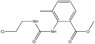 2-[3-(2-Chloroethyl)ureido]-m-toluic acid methyl ester 구조식 이미지