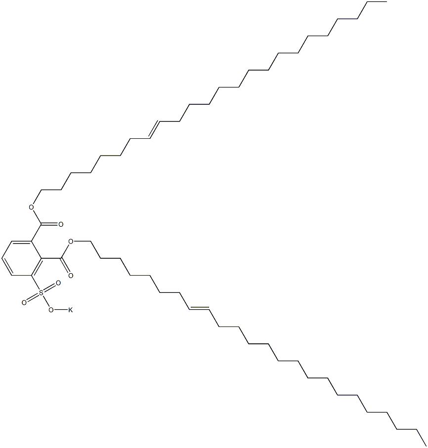 3-(Potassiosulfo)phthalic acid di(8-tetracosenyl) ester Structure